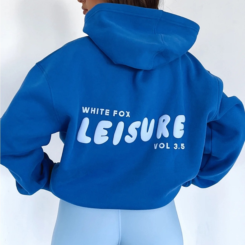 White Fox Boutique Blue Hoodie